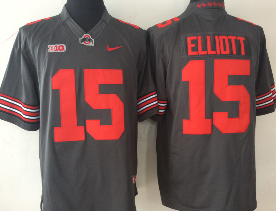 NCAA Men Ohio State Buckeyes GRAY Limited 15 ELLIOTT